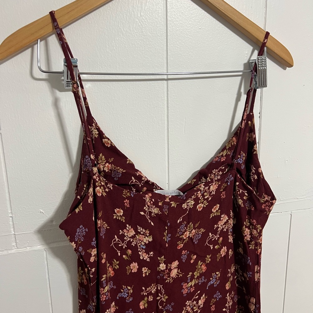 Women’s REFORMATION RED FLORAL MIDI DRESS size 12 - Picture 5 of 10